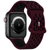 Beline Apple Watch New SportSilicone apyrankė 38/40/41mm Burgundy-juodos spalvos Wine Red/juodos spalvos Box