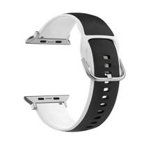 Beline Apple Watch apyrankė Silico Leather38/40/41mm juodos spalvos-baltos spalvos/juodos spalvos-baltos spalvos Box