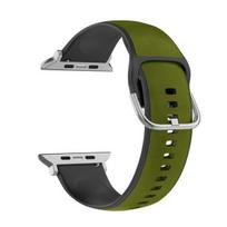 Beline Apple Watch Silicone Leather apyrankė 38/40/41mm žalios spalvos-juodos spalvos/žalios spalvos-juodos spalvos Box