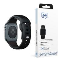 3MK Silicone Watch apyrankė juodos spalvos for Apple Watch 38/40/41mm
