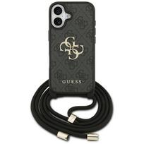 Original dėklas GUESS 4G Big Logo Cord Stap Crossbody skirtas iPhone 17 juodos spalvos