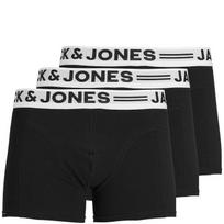 Ilginti apatiniai vyrams, Juoda, SENSE TRUNKS 3-PACK NOOS