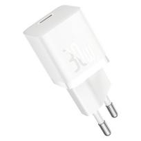 Baseus GaN5 USB-C 30W Wall Charger with Dynamic 3 USB-C Cable 100W 1m / white