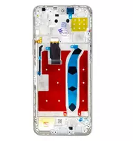 For_Honor LCD Display + Touch Unit + Front Cover Honor X8 Titanium Silver
