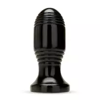 Prowler Rimba Ribbed Plug Black - Anatomical PVC Model, 11.4 cm