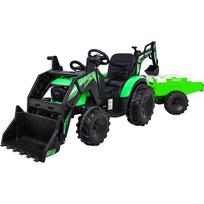 Elektromobilis traktorius su priekaba Buggy 720-T, žalias
