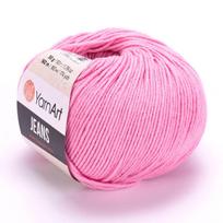 Mezgimo siūlai YarnArt Jeans 50g, rožiniai