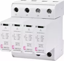 Eti-Polam viršįtampio iškroviklis T1 + T2 (B, C) ETITEC SM T12 300/12.5 4+0 002440546