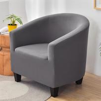 Spandex Floral Club Tub Chair Covers Stretch Single Sofa Slipcover Non-Slip Armchair Protector for Home Living Room Bar Hotel