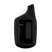 Automobilio rakto dangtelis B9 LCD silikoninis dėklas LCD, skirtas Starline B91/B61/A91/A61 KGB FX-5 Jaguar 2 krypčių signalizacijos raktų pakabuko automobilio nuotolinio valdymo pulto dangtelis juoda