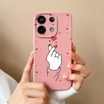 Cover For Xiaomi Redmi Note 13 Pro A3 4G 13R Turbo 3 5G Phone Case Liquid Soft Silicone Popular Love Heart Pattern Camera Protection Anti Drop Housing Redmi Note 13 4G