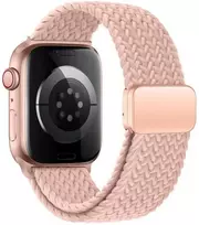 „Tech-Protect“ laikrodžio dirželis „NylonMag Apple Watch 42/44/45/49 mm“, dulkėtos rožinės spalvos