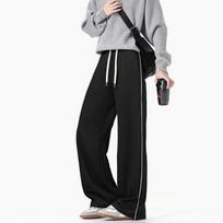 New Straight-leg Sweatpants for Men in Autumn and Winter Fashionable Casual Loose and Versatile Wide-leg Trousers S juoda