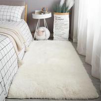 Long Pile Soft Carpet Living Room Bedroom Bedside Non Slip Skin Friendly Carpet Ins Nordic Style Home Decor Carpet 40X120CM(1.3X3.9FT