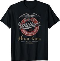 Coors Classic Miller High Life Vintažinis alaus logotipas Marškinėliai Pagaminta JAV Unisex Marškinėliai S