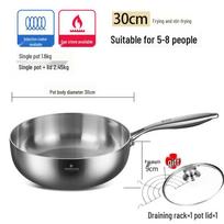 ZISIZ 316 Stainless Steel Non-stick Frying Pan