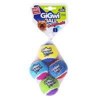GiGwi Durable Tennis Ball Dog Toy with Sound for Puppies, Teddy, French Bulldogs, and Golden Retrievers