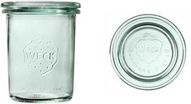 Weck Stiklainis, 160 ml, su dangteliu, Mini-Sturz, 12 vnt.