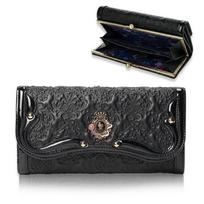 ANNA SUI Serpent Clasp Long Wallet with Bill Compartments and Card Large 316110 Black (Anna Sui) Wallet, Women's Slots, Capacity, juoda