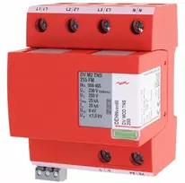 Dehn 956405 Viršįtampio ribotuvas tipas T1+T2+T3 100kA 25kA 4P DV M2 TNS 255 FM 956405