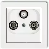 Karlik Elektrotechnik DGS DECO RTV-SAT antenos lizdas, gnybtas, 1,5 dB, baltas, DGS