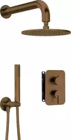 Potinkinis dušo komplektas Deante Silia+Box, BXYYCQSM, Brushed bronze