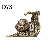 Metal Snail Ornament Vintage Bronze Sculpture, Animal Statue, Slow Living Desk Calm Mood Decor for Home Office Tea Table Garden Yard Gift Eye-soothing S