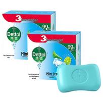 Dettol Mint Cool Antibacterial Soap 6-Bar Pack
