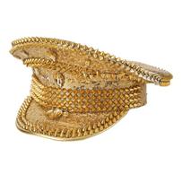 Boost Party Vibe Captain Cap Gold Uniform Pilot Cap Fashion Air Force Hat  Carnival Festival auksas