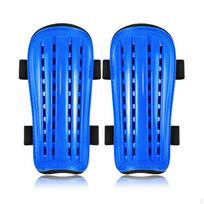 2 Pieces Soccer Shin Guards Football Protectors Impact Absorption Leg for Adults, mėlyna