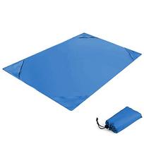 Waterproof Picnic Mat Foldable Picnic Blanket for Beach, Lightweight, Portable, Sand-Resistant for Outdoor Camping, Travel, Park 1*1.4m mėlyna