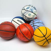 Mini Palm Size 1 Brown Basketball for Prank Desk Ornament Decoration Hot Christmas Holiday Gift Microfiber Fabrics&3 mėlyna
