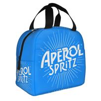 Aperol Spritz  Lunch Bag Women Italian Cocktail Alcohol Drink  Thermal Cooler Insulated Lunch Boxes for School One Size