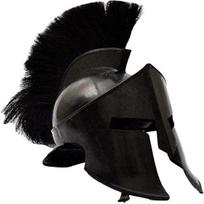 Spartan Helmet King Leonidas 300 Movie Steel Armor Cosplay LARP Wearable Display Helmet black