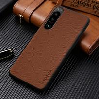 Phone Case: Case for Sony Xperia 5 II III IV V ACE 2 Ace III XZ3 Durable and Minimally Designed Wave Pattern Phone Case Suitable for Sony Xperia Pro-I Xperia 5 III tamsiai ruda spalva