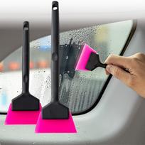 Small Film Scraper Handle Rubber Window Tint Squeegee Windshield Glass Mirror Cleaning Wiper Window Film Tools Plastic raudona