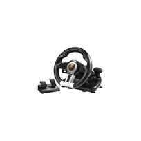 PXN V3II Gaming Steering Wheel, Racing Wheel with Pedals, 180 Swivel Range, Dual Vibration Scene Feedback for PC, PS3, PS4, Xbox One, Nintendo
