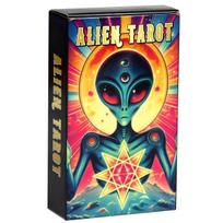 Alien Tarot Deck 78 Cards, Psychedelic Space Themed Tarot Cards, Fortune Telling, Collectible Gift for UFO & Alien Enthusiasts