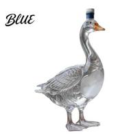 3D Animal Design Bottle Whiskey Decanter 350ml Decorative Bottle Glass Bird Liquor Sculpted Artistic Decanter for Wine Spirits Home Bar Decor A