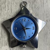 Retro Style Pocket Watch Pendant Star Design Bag Charms Decor Keychain Ornaments  Home Decor mėlyna