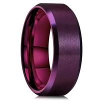 Madingi 8mm nerūdijančio plieno žiedai vyrams, moterims, mėlynas griovelis, laiptuotas kraštas, juodas šlifuotas, sužadėtuvių žiedai, vestuvių metinių papuošalai 13