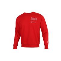 Nike Sportswear Swoosh Solid Letter Pullover Sweatshirt Men Tops University-Red CU4035-657 L red