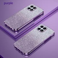 „Honorx8 X6s 90lite“ prabangus gradiento blizgus padengtas dėklas, skirtas „Huawei Honor 90 70 Lite X8 4g“, 5g X6, moteriškas minkštas silikoninis galinis dangtelis Honor X8 4g violetinė