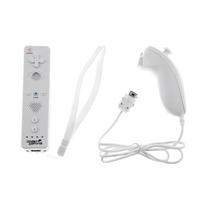 Pack Manette wii Wiimote + Nunchuk Blanc balta