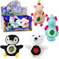Lean Toys Minkštas žaislas su vandens rutuliukais pilvelyje, 20 cm