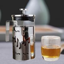 Coffee Maker Press with Filter System Portable Pitcher Creative Stainless Steel Heat 1000ml
