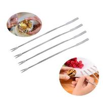 4Pcs Stainless Steel Lobster Crab Needle Walnut Needle Fruit Fork Seafood Tools sidabras