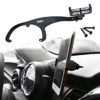 Automobilinis telefono laikiklis 360 laipsnių GPS navigacijai prietaisų skydelyje Mini Cooper R55 R56 gray