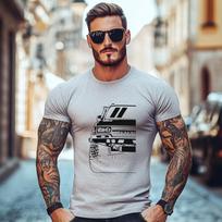 New Landcruiser80 Series  Classic Car Art TShirt Customized T Shirts Anime Clothes Plain Black T Shirts Men Clothing Top Tee S