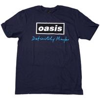 Oasis T-Shirt: Definitely Maybe Text Logo OFFICIAL NEW M